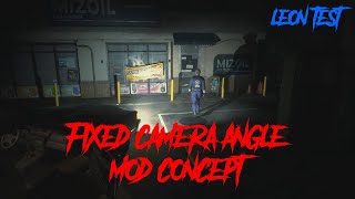 Resident Evil 2 Remake FIXED CAMERA ANGLE MOD CONCEPT LEON INTRO [upl. by Gnues466]