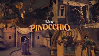 The Geppetto Clocks  Easter Eggs  Lion King Maleficent Snow White Toy Story and more [upl. by Yadroc901]