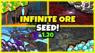 INFINITE DIAMONDS SEED In Minecraft Bedrock 120 [upl. by Nalek989]