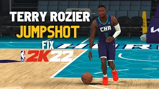 Terry Rozier Jumpshot Fix NBA2K22 [upl. by Madi]