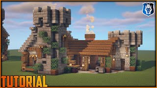 Minecraft Medieval Stone Blacksmith Tutorial [upl. by Eidurt178]