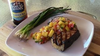 Grilled Swordfish with Mango Salsa [upl. by Ecidnacal]