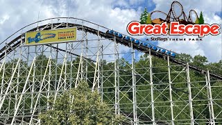 The Great Escape Theme Park Tour amp Review with The Legend [upl. by Yeltsew393]