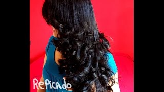 COMO CORTAR CABELO REPICADO EM CAMADAS EM CASA 1  How to cut your own hair [upl. by Nnylhsa]