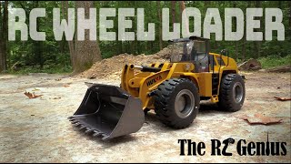 I Bought an RC Wheel Loader  HUINA 1583 Metal Wheel Loader  Unboxing amp Test Run [upl. by Kenleigh320]