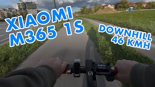 Xiaomi M365  Downhill speed 46 kmh [upl. by Eudocia]