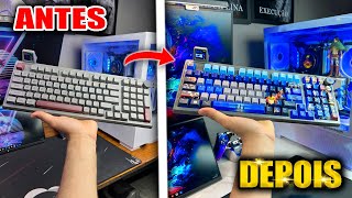 Como fazer keycaps Personalizadas exclusivas pro seu teclado Goblin TechKeys [upl. by Anthiathia]