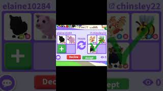 Trading for TWO STRAWBERRY SHORTCAKE BAT DRAGON in ADOPT ME adoptmeroblox roblox [upl. by Leal]