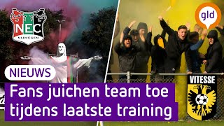 Fans klaar voor NECVitesse Die zijn toch veel beterquot [upl. by Bornie]