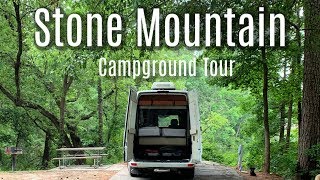 Stone Mountain GA  Full Campground Tour with Map [upl. by Eemyaj]