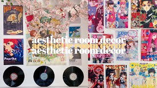 affordable aesthetic room decor ✰ cow door anime prints amp where to buy posters [upl. by Yluj]