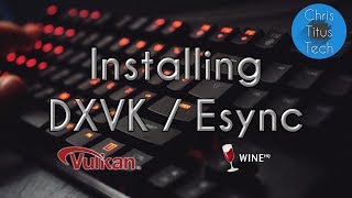 How to Install DXVK and Esync  Fix Low FPS in Linux [upl. by Nioe939]