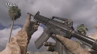 Call of Duty Modern Warfare Remastered  All Weapons Reloads Inspect Animations and Sounds [upl. by Obau]