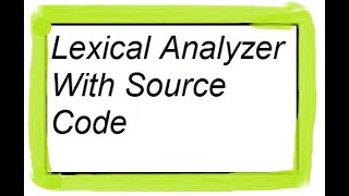 Lexical Analyzer for C LanguageWITH SOURCE CODE  Lex Program to Identify C Tokens [upl. by Ecenahs]