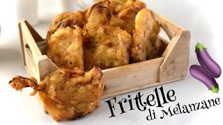 FRITTELLE DI MELANZANE ðŸ† con pastella alla birra croccantissima ðŸ†EGGPLANT PANCAKES [upl. by Aloisia]