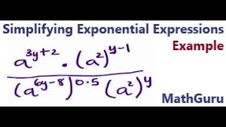 How to Simplify Exponential Expressions GCSE  Grade 1112  Example 6 [upl. by Anon]