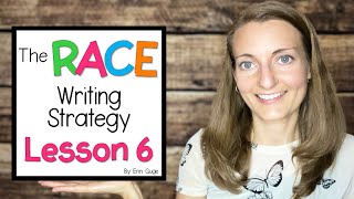 RACE Writing Strategy Lesson 6 Write R A and C [upl. by Thorr]