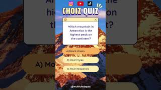 BRAIN TEST hard multiplechoice questions about mountains [upl. by Ronnoc]