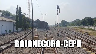 Backride Kereta Api Lintas Bojonegoro  Cepu [upl. by Alper]