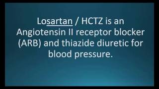 How to pronounce losartan  hydrochlorothiazide Hyzaar Memorizing Pharmacology Flashcard [upl. by Adnahsal]