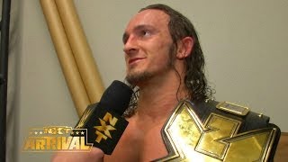 Adrian Neville celebrates winning the NXT Championship [upl. by Nnauol]