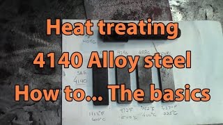 Heat treating 4140 Alloy Steel  The basics on hardening and tempering [upl. by Aticnemrac]