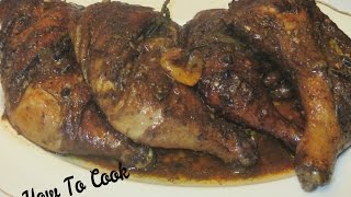 HOW TO COOK JAMAICAN JERK CHICKEN RECIPE [upl. by Aleuname]