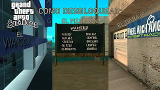 GTA San Andreas  Como desbloquear el Pizarrón de los 30 Vehículos Wang Cars y Wheel Arch Angels [upl. by Yendirb66]