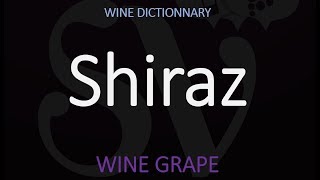 How to Say Shiraz Australian Wine Pronunciation [upl. by Esnofla]