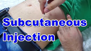 How to Inject a Subcutaneous Injection  Subcutaneous Injection Technique  Insulin Injection [upl. by Suzi238]