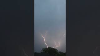 Powerful LIGHTNING STRIKE ⚡⚡  Thunder Lightning 😱 shorts [upl. by Aleicarg204]