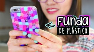 ¡FUNDAS PARA CELULAR DE PLÁSTICO CASERO Fácil y Original ✄ Craftingeek [upl. by Arabela]