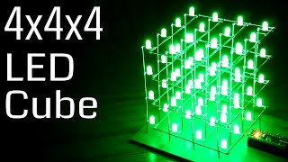 4x4x4 LED Cube Arduino Nano  EE Wave [upl. by Othe]