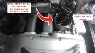 BMW N52N53 How To Change Oil Filter amp Oil BEWARE This Part Will Kill Your N52 ENGINE [upl. by Annhoj472]