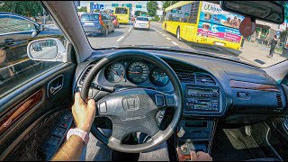 1999 Honda Accord 18 I 136HP  POV Test Drive 815 Joe Black [upl. by Auqenahc]