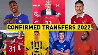 ALL LATEST CONFIRMED TRANSFER NEWS 2022 SUMMER FT CASEMIRO ANTONY AUBAMEYANG [upl. by Tye]