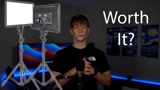 Neewer 18 Led Video Light Panel Lighting Kit Review Worth It [upl. by Marella]