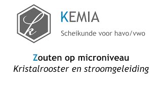 Zouten op microniveau Kristalrooster en stroomgeleiding [upl. by Wendie]