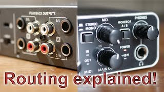 Behringer UMC404HD  Audio Routing Explained [upl. by Hnim]