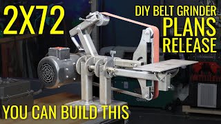 DIY 2x72 Belt Grinder Plans Release  Happening NOW  For Knifemaking [upl. by Ermine]