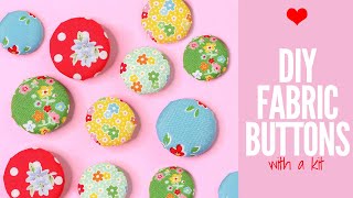 How to Make Fabric Buttons with a Kit [upl. by Bolton]