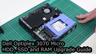 Dell Optiplex 3070 Micro SSD HDD and RAM Upgrade Guide [upl. by Orlena]