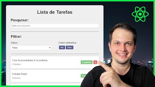 PROJETO de React JS para INICIANTES  Faça uma To Do List do zero [upl. by Roselle306]