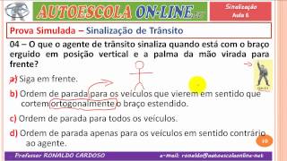 17 SINALIZAÇÃO DE TRÂNSITO  Resolução de Questões em Prova Simulada [upl. by Wynn]