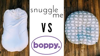 Snuggle Me vs Boppy Lounger [upl. by Adlihtam]