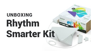 Unboxing Nanoleaf Light Panels Rhythm Smarter Kit  Nanoleaf [upl. by Enelyar]