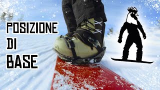 Lezione di snowboard 1 Posizione di base [upl. by Anabal656]