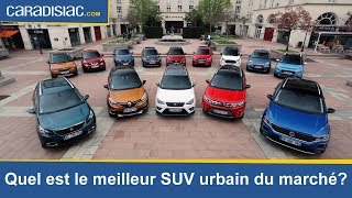 Maxicomparatif  quel est le meilleur SUV urbain du marché [upl. by Seaman846]