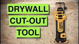 How to use the Dewalt Drywall Cut Out Tool [upl. by Early]