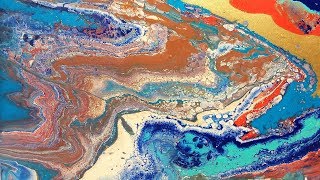 DIY Acrylic Pouring Medium and 2 Ways to Pour [upl. by Ayatnwahs]